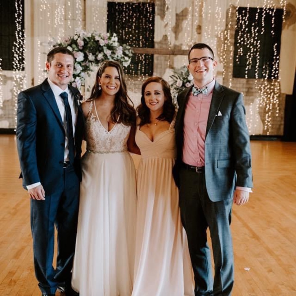 Light pink bridesmaids dress or formal dress